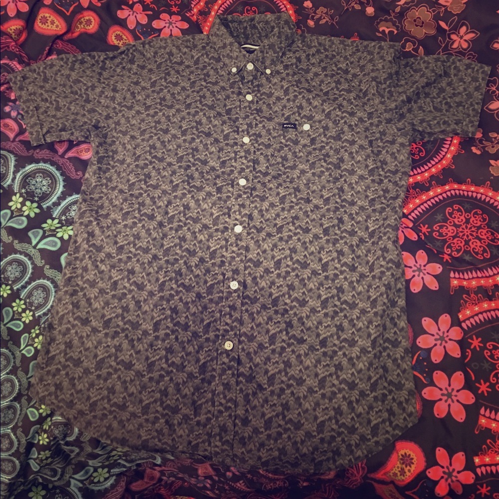 Button Down Pattern Shirt - image 1